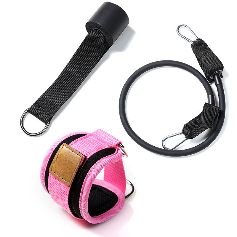 Ankle Strap & Resistance Tube Set: door anchor, resistance tube and cuff