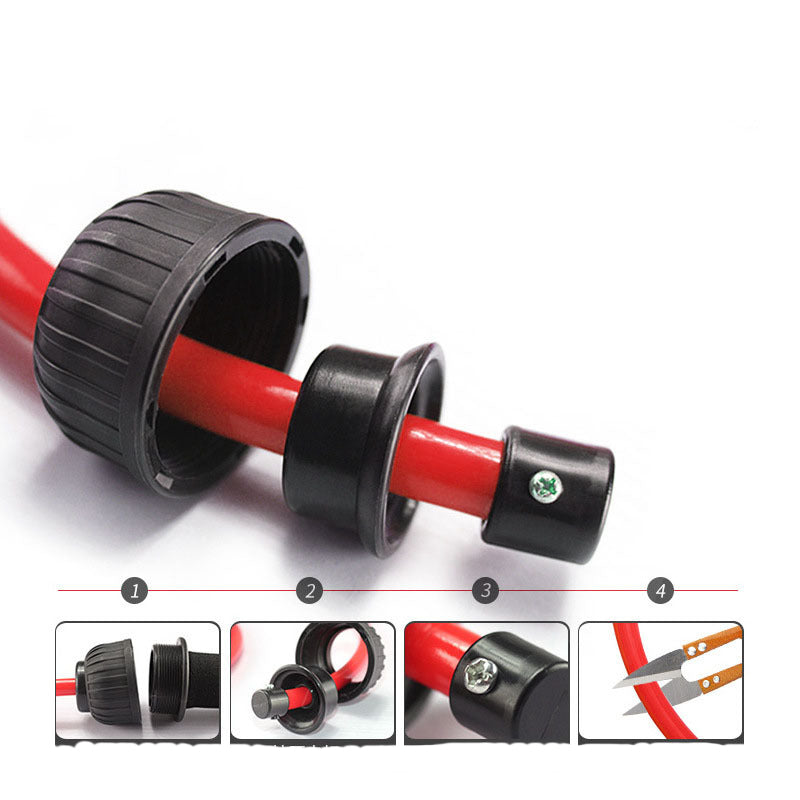 Heavy Weighted Jump Rope handle and length adjustment steps
