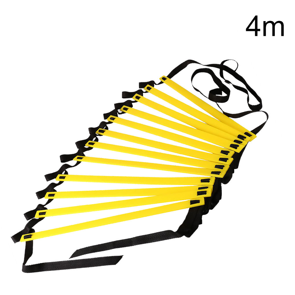 Agility Ladder with Carry Bag, 4 m length with yellow rungs