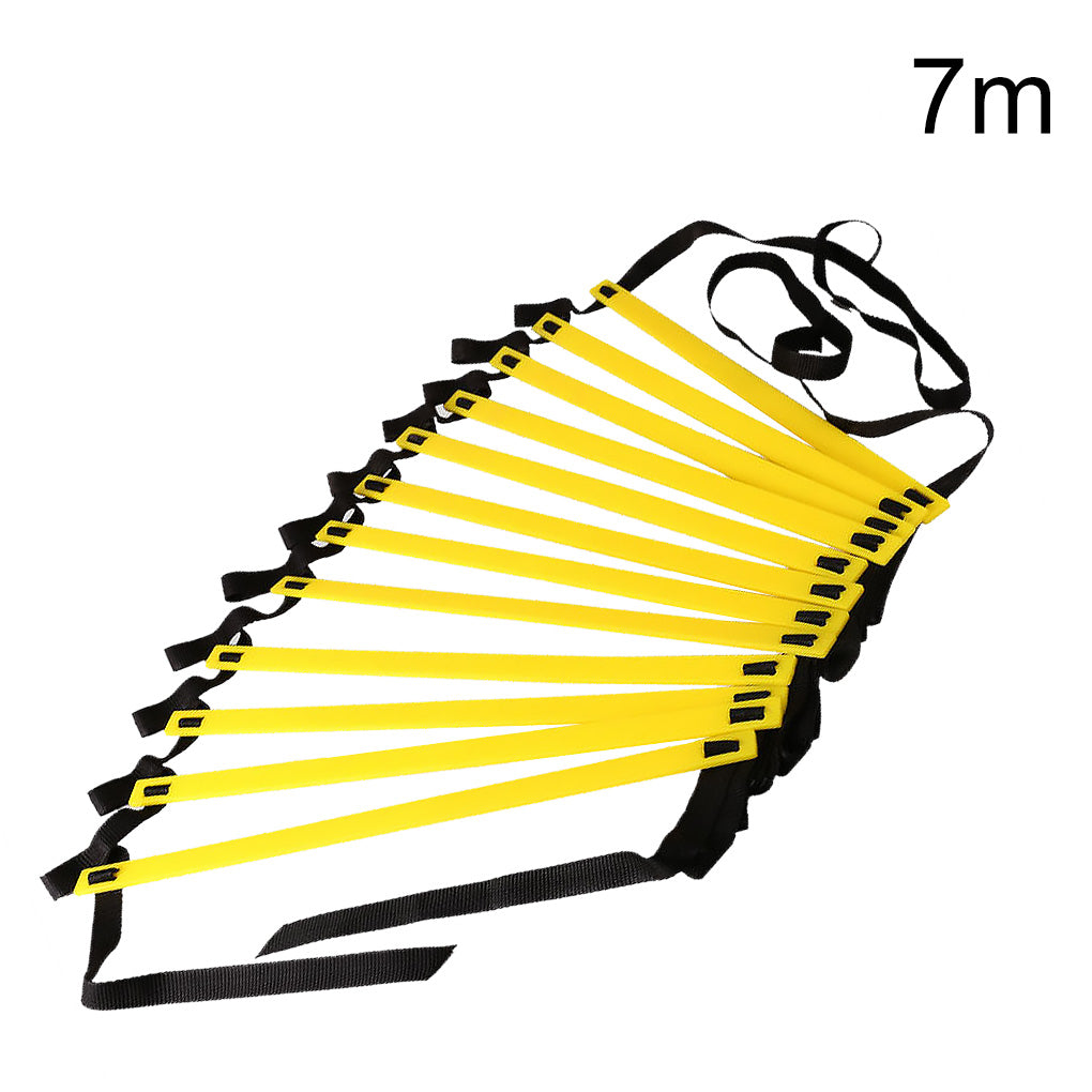 Agility Ladder with Carry Bag, 7 m length with yellow rungs