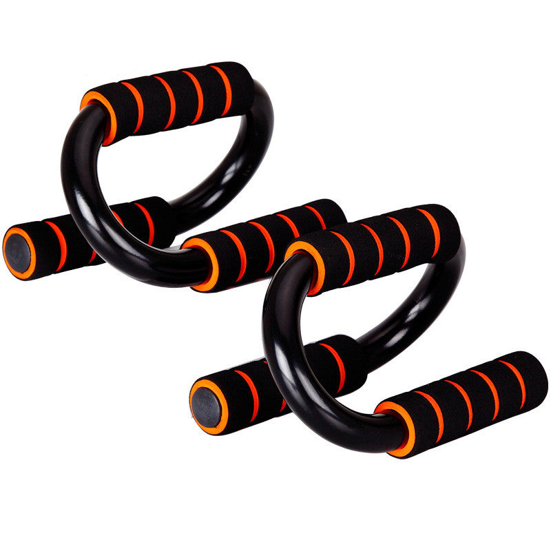 S-Shaped Steel Push-Up Bars with foam grips