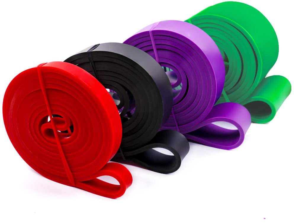 5-Piece Pull-Up Resistance Band Set, red, black, purple and green bands
