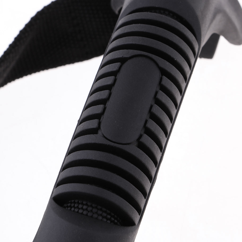 Stirrup Cable Handle ribbed PVC grip close-up