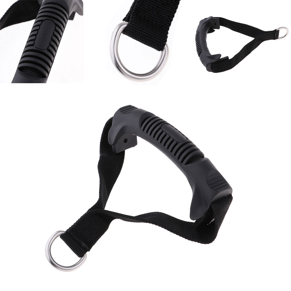 Stirrup Cable Handle grip, strap and D-ring details