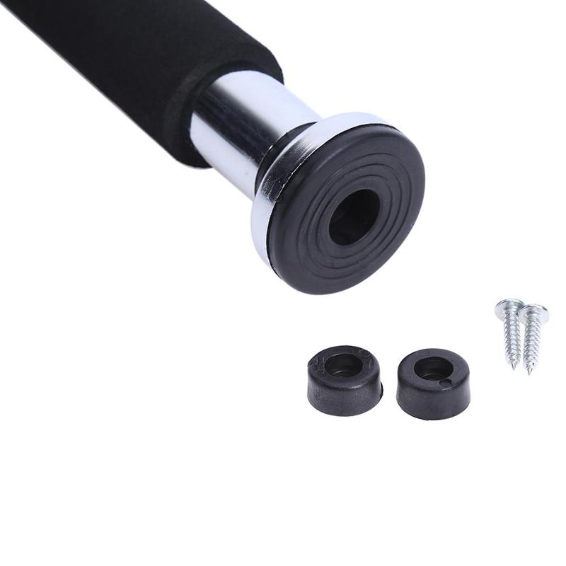 Doorway Pull-Up Bar end cap with rubber mounting cups and screws