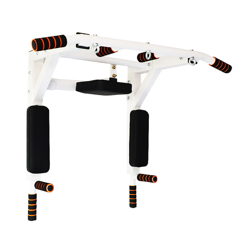 Wall-Mounted Pull-Up and Dip Station, full frame on a white background