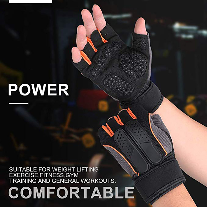 Padded Lifting Gloves worn on both hands